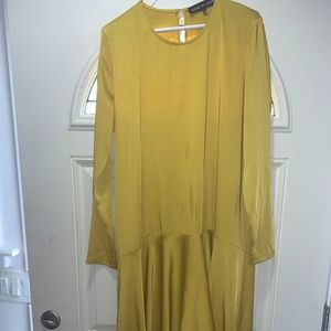 House of Lancry Midi Mustard Yellow dress